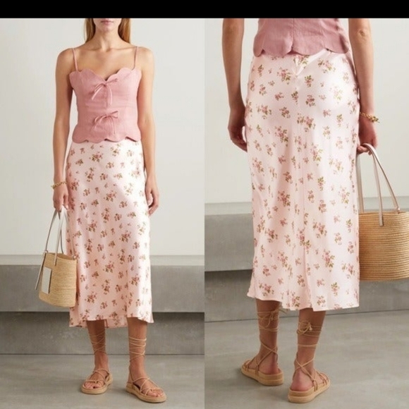 Reformation Dresses & Skirts - !Sold! Silk Skirt Pratt in Audrey Reformation